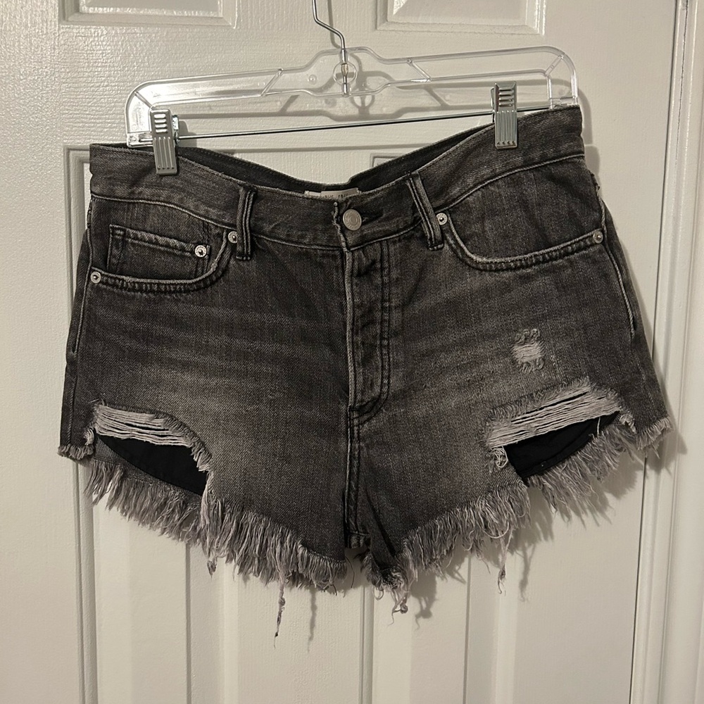 We the Free Black Jean shorts